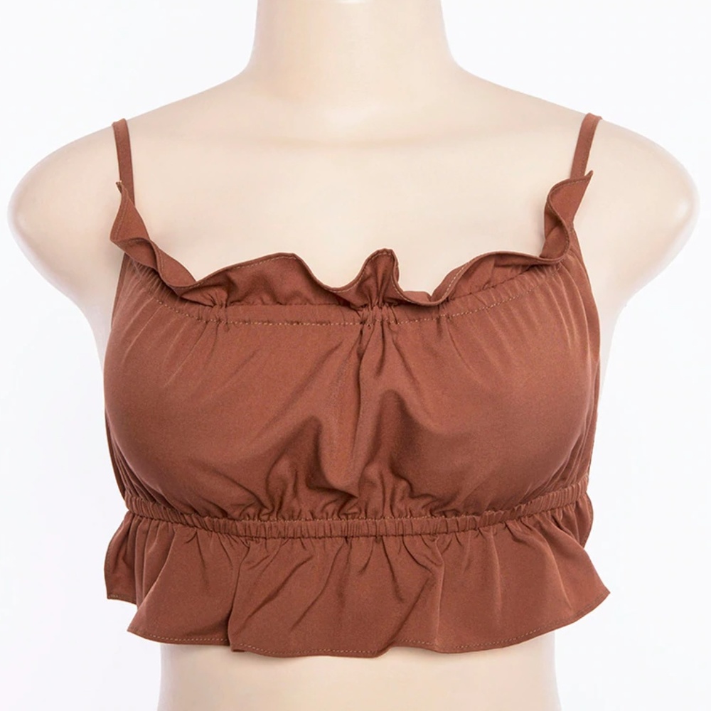 Summer Women`s Backless Tank Crop Top